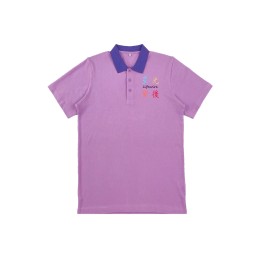 Order online for customized purple short-sleeved Polo shirt, fan club, fan club short-sleeved Polo shirt, printed LOGO P1586 Order online for customized purple short-sleeved Polo shirt, fan club, fan club short-sleeved Polo shirt, printed LOGO P1586